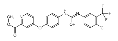 4-(4-(3-(4-氯-3-(三氟甲基)苯基)脲啶)苯氧基)吡啶甲酸甲酯