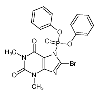 133512-94-4 spectrum, 7-O,O-diphenylphosphoryl-8-bromotheophylline