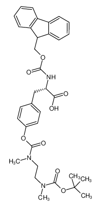 Fmoc-Tyr(Boc-N-methyl-N-[2-(methylamino)ethyl]carbamoyl)-OH 1033814-21-9