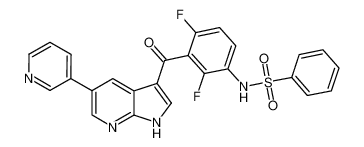 N-[2,4-二氟-3-[[5-(3-吡啶基)-1H-吡咯并[2,3-b]吡啶-3-基]甲酰基]苯基]苯磺酰胺