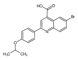 6-bromo-2-(4-propan-2-yloxyphenyl)quinoline-4-carboxylic acid 351001-10-0