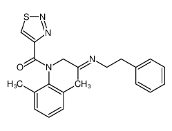 N-(2,6-Dimethylphenyl)-N-{2-oxo-2-[(2-phenylethyl)amino]ethyl}-1, 2,3-thiadiazole-4-carboxamide 605638-42-4