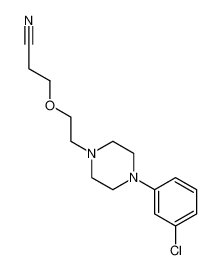 3-(2-(4-(3-chlorophenyl)piperazin-1-yl)ethoxy)propanenitrile 6269-56-3