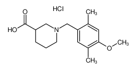 1-(4-Methoxy-2,5-dimethylbenzyl)piperidine-3-carboxylic acid hydrochloride 1185025-97-1