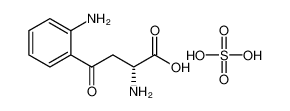 (2R)-2-amino-4-(2-aminophenyl)-4-oxobutanoic acid,sulfuric acid 19185-26-3