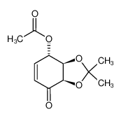 158780-44-0 (4S,5R,6R)-4-acetoxy-5,6-(isopropylidenedioxy)cyclohex-2-enone