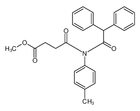 methyl 4-(N-(2,2-diphenylacetyl)-4-methylanilino)-4-oxobutanoate 7472-86-8