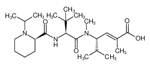 (2E,4S)-4-[(N-{[(2R)-1-isopropylpiperidin-2-yl]-carbonyl}-3-methyl-L-valyl)(methyl)-amino]-2,5-dimethylhex-2-enoic acid 610787-07-0