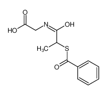 2-(2-benzoylsulfanylpropanoylamino)acetic acid