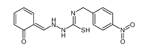 1-[(4-nitrophenyl)methyl]-3-[[(E)-(6-oxocyclohexa-2,4-dien-1-ylidene)methyl]amino]thiourea 186453-54-3