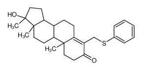 (17beta)-17-羟基-17-甲基-4-[(苯基硫基)甲基]雄甾-4-烯-3-酮
