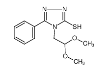 4-(2,2-二甲氧基乙基)-5-苯基-4H-1,2,4-噻唑-3-硫醇