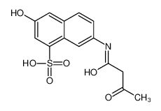 3-hydroxy-7-(3-oxobutanoylamino)naphthalene-1-sulfonic acid 30128-32-6