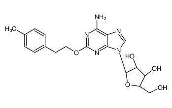 (2R,3R,4S,5R)-2-[6-amino-2-[2-(4-methylphenyl)ethoxy]purin-9-yl]-5-(hydroxymethyl)oxolane-3,4-diol 131865-94-6