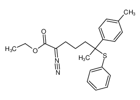 ethyl 2-diazo-6-phenylthio-6-p-tolylheptanoate 100847-90-3