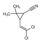 61820-11-9 spectrum, 3-(2,2-dichloroethenyl)-2,2-dimethylcyclopropane-1-carbonitrile