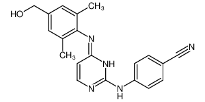 4-(4-(4-(羟基甲基)-2,6-二甲基苯基氨基)嘧啶-2-基氨基)苯甲腈