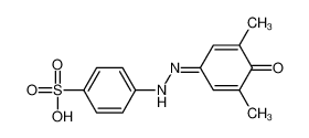 4-[2-(3,5-dimethyl-4-oxocyclohexa-2,5-dien-1-ylidene)hydrazinyl]benzenesulfonic acid 149007-23-8