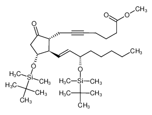 59895-16-8 spectrum, 5,6-Didehydro-11,15-O-bis(tert-butyldimethylsilyl)PGE2 methyl ester