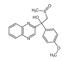 105702-46-3 1-(4-methoxyphenyl)-2-((S)-methylsulfinyl)-1-(quinoxalin-2-yl)ethanol