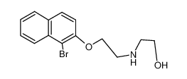 2-[2-(1-bromonaphthalen-2-yl)oxyethylamino]ethanol 884497-66-9