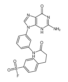 21864-40-4 structure, C20H17FN6O4S