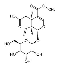 [(2S,3R,4S)-2-(β-D-Glucopyranosyloxy)-5-(methoxycarbonyl)-3-vinyl -3,4-dihydro-2H-pyran-4-yl]acetic acid 58822-47-2