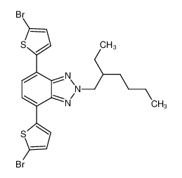 4,7-bis(5-bromothiophen-2-yl)-2-(2-ethylhexyl)-2,1,3-benzotriazole 1222090-82-5