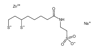 466696-06-0 structure, C10H18NNaO4S3Zn