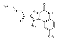 2-(2-ethoxyacetyl)-1,8-dimethylimidazo[1,2-a]quinoxalin-4(5H)-one 164329-39-9