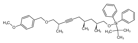 714974-08-0 (2S,6R,8S)-9-(tert-butyldiphenylsilyloxy)-1-(4'-methoxybenzyloxy)-2,6,8-trimethylnon-3-yne