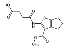 4-[(3-methoxycarbonyl-5,6-dihydro-4H-cyclopenta[b]thiophen-2-yl)amino]-4-oxobutanoic acid 328025-47-4