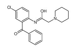 N-(2-benzoyl-4-chlorophenyl)-2-piperidin-1-ylacetamide 5220-30-4