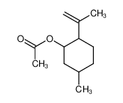 (5-methyl-2-prop-1-en-2-ylcyclohexyl) acetate 89-49-6