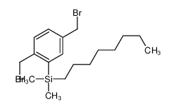 184687-88-5 structure, C18H30Br2Si