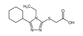 (5-环己基-4-乙基-4H-[1,2,4]噻唑-3-基-磺酰基)乙酸