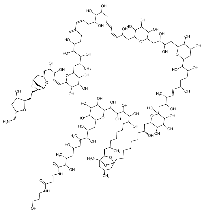 岩沙海葵毒素化学结构图片