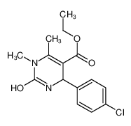 ethyl 6-(4-chlorophenyl)-3,4-dimethyl-2-oxo-1,6-dihydropyrimidine-5-carboxylate