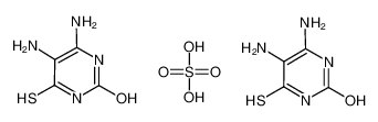 5,6-diamino-4-sulfanylidene-1H-pyrimidin-2-one,sulfuric acid 117043-64-8