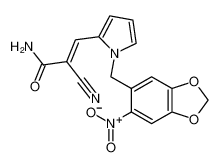 (E)-2-cyano-3-[1-[(6-nitro-1,3-benzodioxol-5-yl)methyl]pyrrol-2-yl]prop-2-enamide 53413-70-0