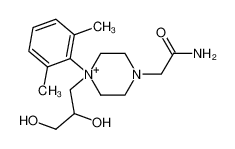 172430-46-5 structure, C17H28N3O3+