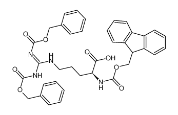 (2S)-5-[bis(phenylmethoxycarbonylamino)methylideneamino]-2-(9H-fluoren-9-ylmethoxycarbonylamino)pentanoic acid 207857-35-0