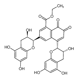 1204351-27-8 ethyl 7,8-dioxo-3,5-bis((2R,3R)-3,5,7-trihydroxychroman-2-yl)-7,8-dihydronaphthalene-1-carboxylate