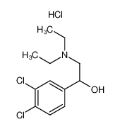 1-(3,4-dichlorophenyl)-2-(diethylamino)ethanol,hydrochloride 5442-61-5