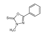 3-methyl-5-phenyl-1,3,4-oxadiazole-2-thione 7111-93-5