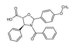 (4S,5R)-3-Benzoyl-2-(4-methoxyphenyl)-4-phenyloxazolidine-5-carboxylic acid 949023-16-9