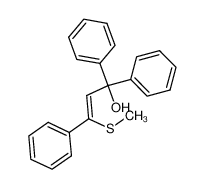 99142-72-0 (Z)-3-Methylsulfanyl-1,1,3-triphenyl-prop-2-en-1-ol