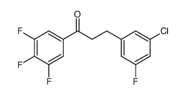 3-(3-chloro-5-fluorophenyl)-1-(3,4,5-trifluorophenyl)propan-1-one 898751-56-9