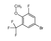 5-bromo-1-fluoro-2-methoxy-3-(trifluoromethyl)benzene 1224604-21-0