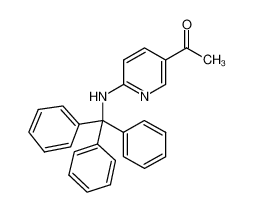 1-[6-(三苯甲基氨基)-吡啶-3-基]-乙酮